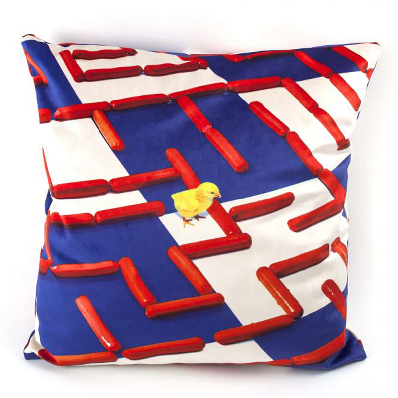 Подушка Seletti Cushion Labyrinth Мульти в Омске | Loft Concept 