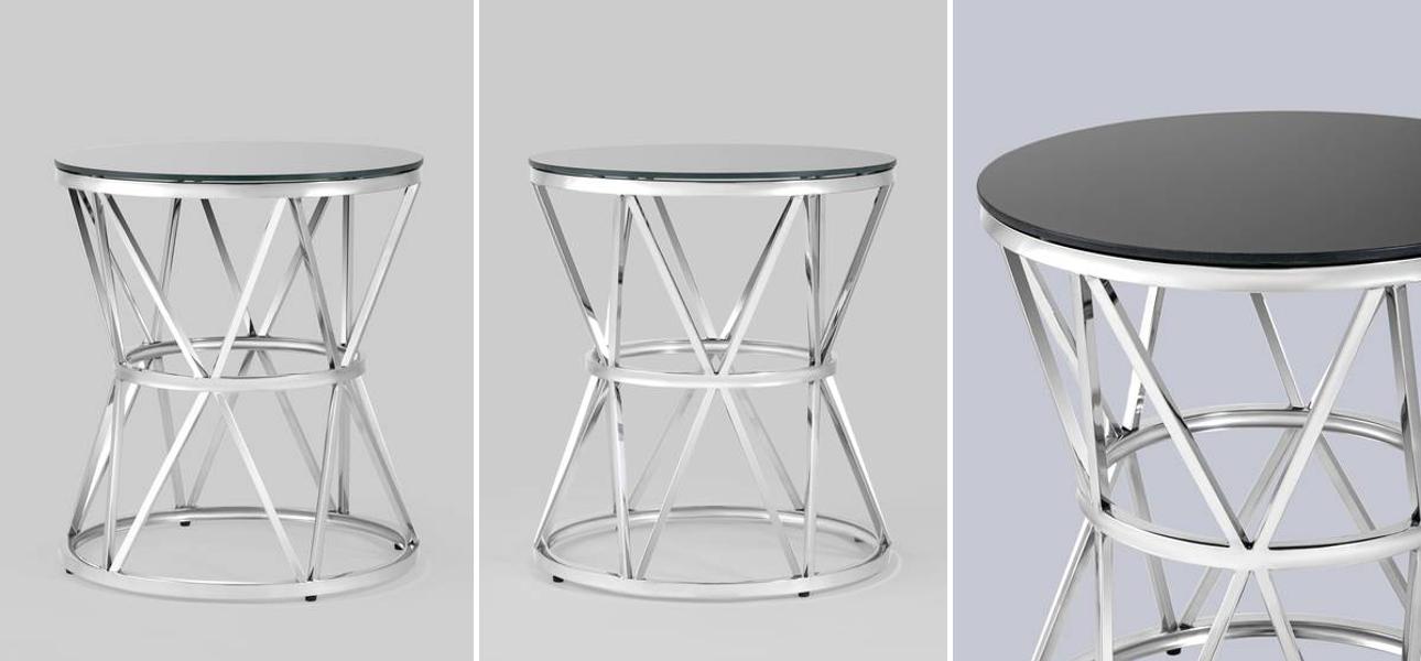 Стол приставной Beranger Collection Silver - фото