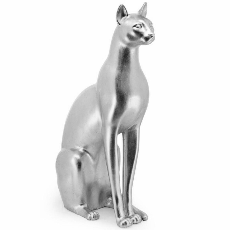 Статуэтка Abhika Egyptian Cat Silver Серебряный в Омске | Loft Concept 