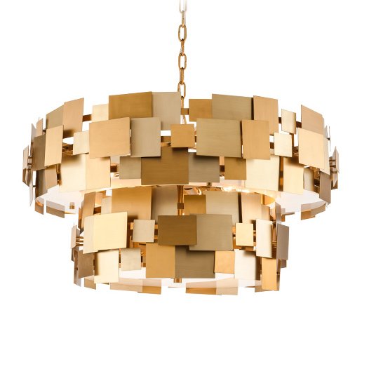 Люстра Gold Plate Chandelier 8  в Омске | Loft Concept 