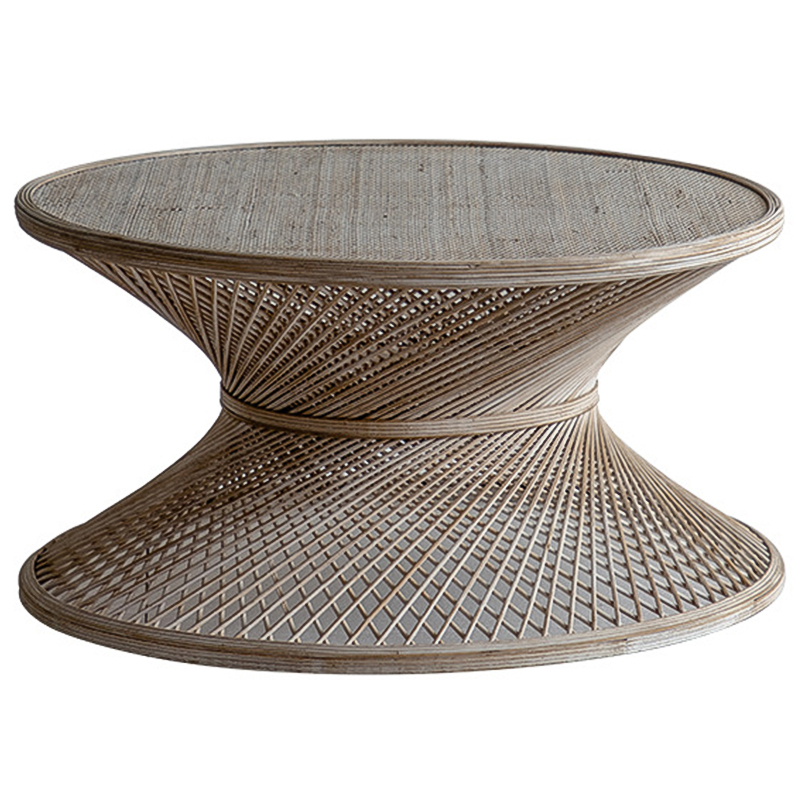 Кофейный стол Zaire Wicker Coffee Table Light Древесина в Омске | Loft Concept 