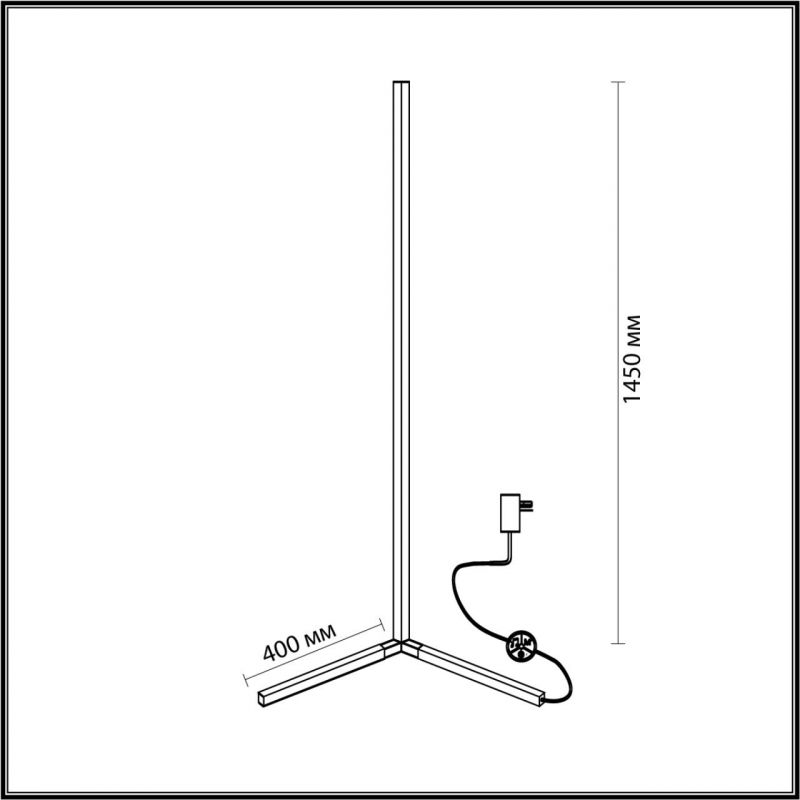 Торшер Светодиодный Trumpet tube 145см в Омске