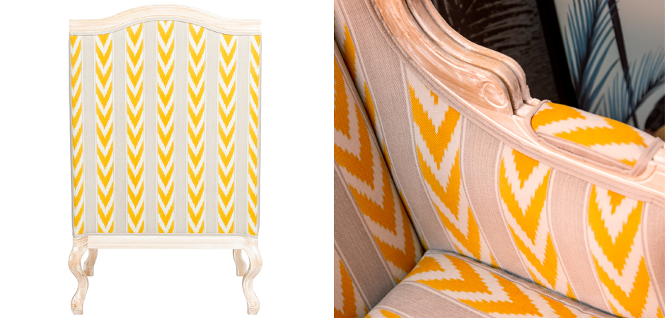 Кресло Ikat Pattern с желтым узором Кресло Ikat Pattern с желтым узором - Loft-Concept в Омске