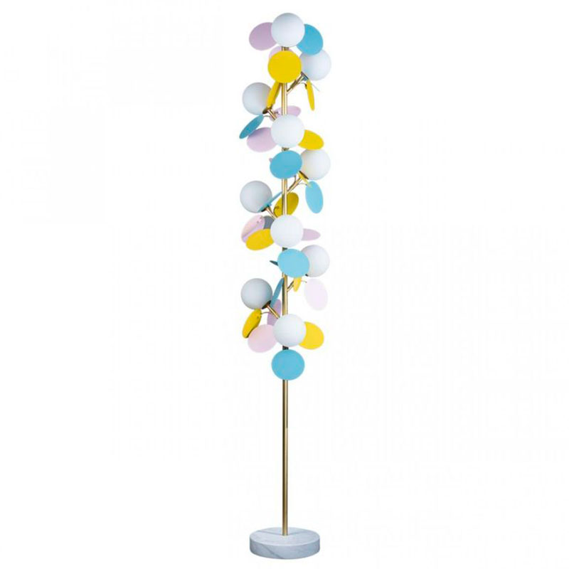 Торшер MATISSE Floor Lamp multicolor Мульти Золотой Белый в Омске | Loft Concept 