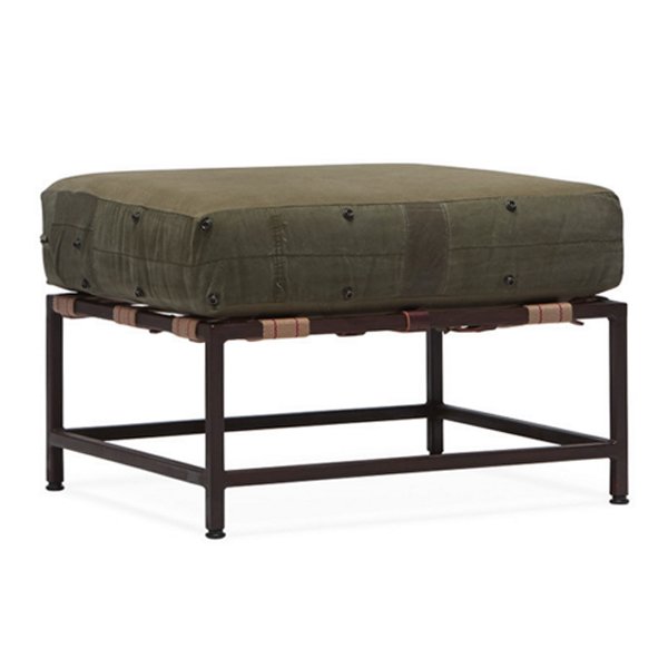 Оттоманка  Olive Military Fabric Ottoman Оливковый в Омске | Loft Concept 