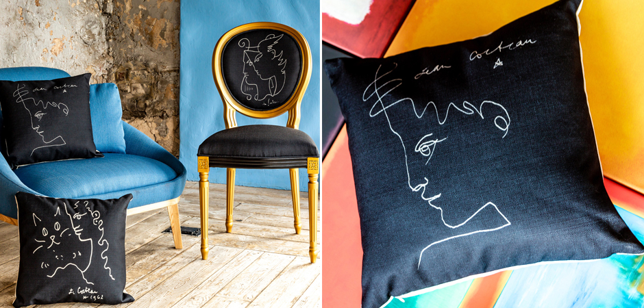 Декоративная подушка White Silhouette Man Pillow - Loft-Concept в Омске