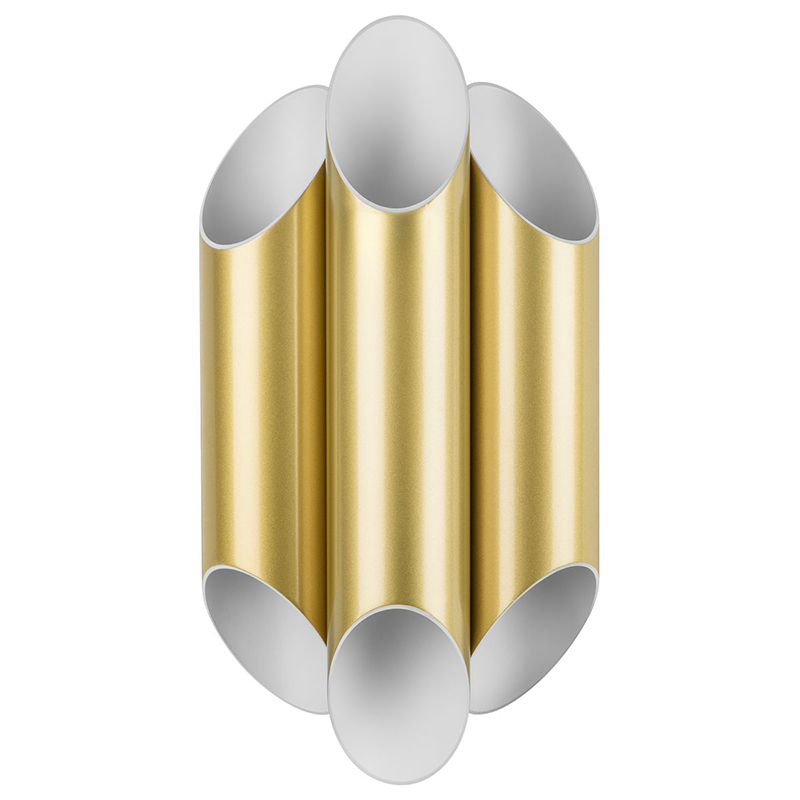 Бра Garbi Trio Gold Pipe Organ Sconce Золотой Белый в Омске | Loft Concept 