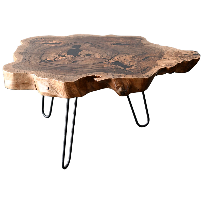 Кофейный стол Rohan Industrial Metal Rust Coffee Table Коричневый Черный в Омске | Loft Concept 