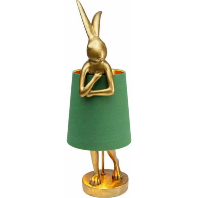 Настольная лампа Golden Hare/ green lampshade Золотой Зеленый в Омске | Loft Concept 