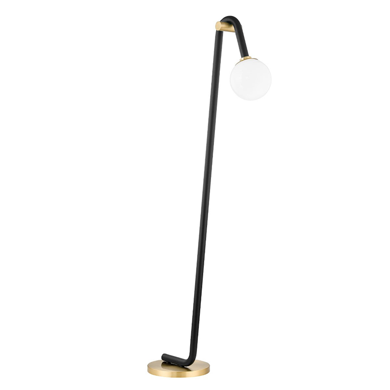 Торшер Paulson floppy floor lamp gold Черный Золотой в Омске | Loft Concept 