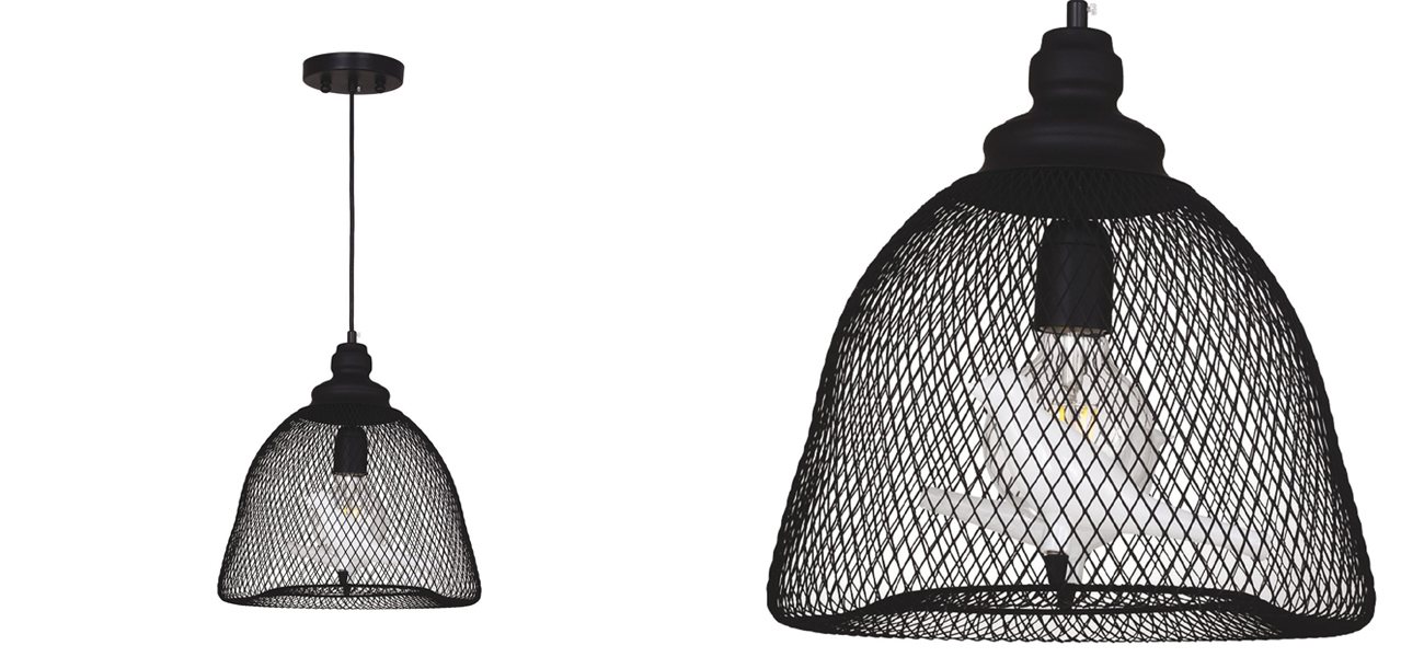 Подвесной светильник черного цвета Locked bird - фото