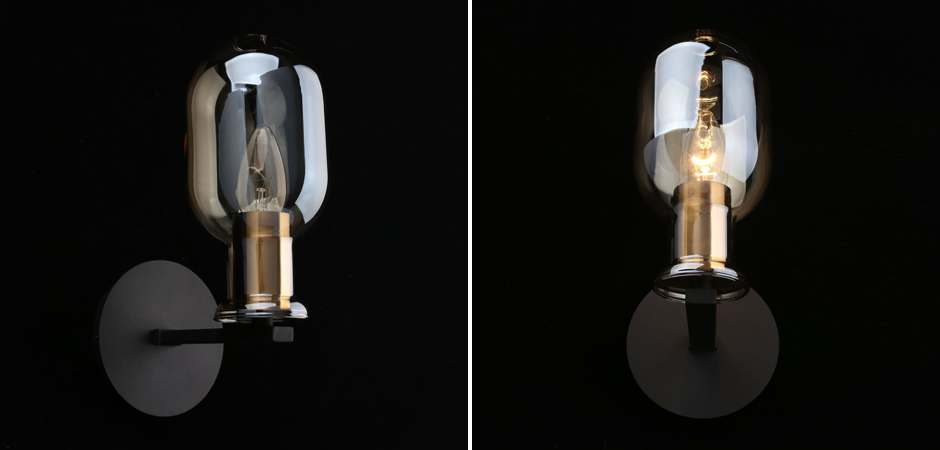 Бра c овальным плафоном Champagne Glass Бра c овальным плафоном Champagne Glass - Loft-Concept в Омске