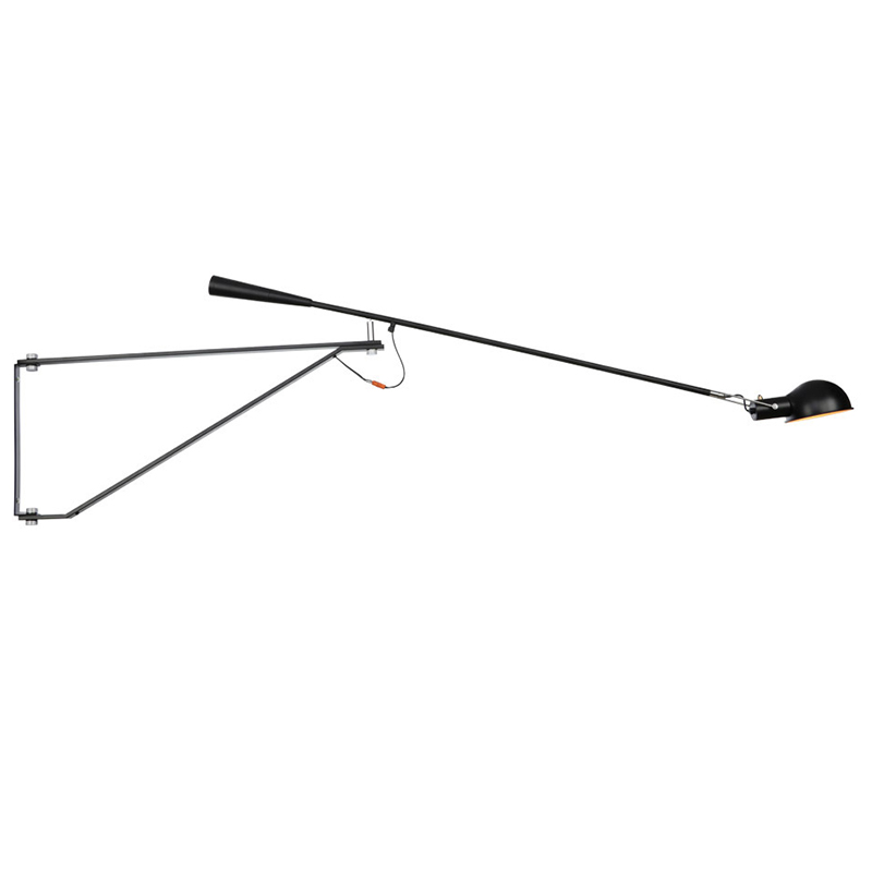 Настенный светильник FLOS Mod 265 Wall Lamp Black by Paolo Rizzatto 205 см Черный Настенный светильник FLOS Mod 265 Wall Lamp Black by Paolo Rizzatto 205 см Черный в Омске | Loft Concept