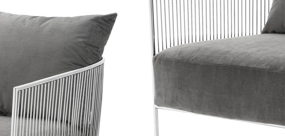 Кресло Eichholtz Chair Knox Stainless Steel Кресло Eichholtz Chair Knox Stainless Steel - Loft-Concept в Омске
