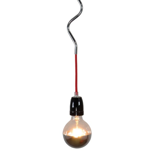 Подвесной светильник Spinner Bulb Black Chrome Черный в Омске | Loft Concept 