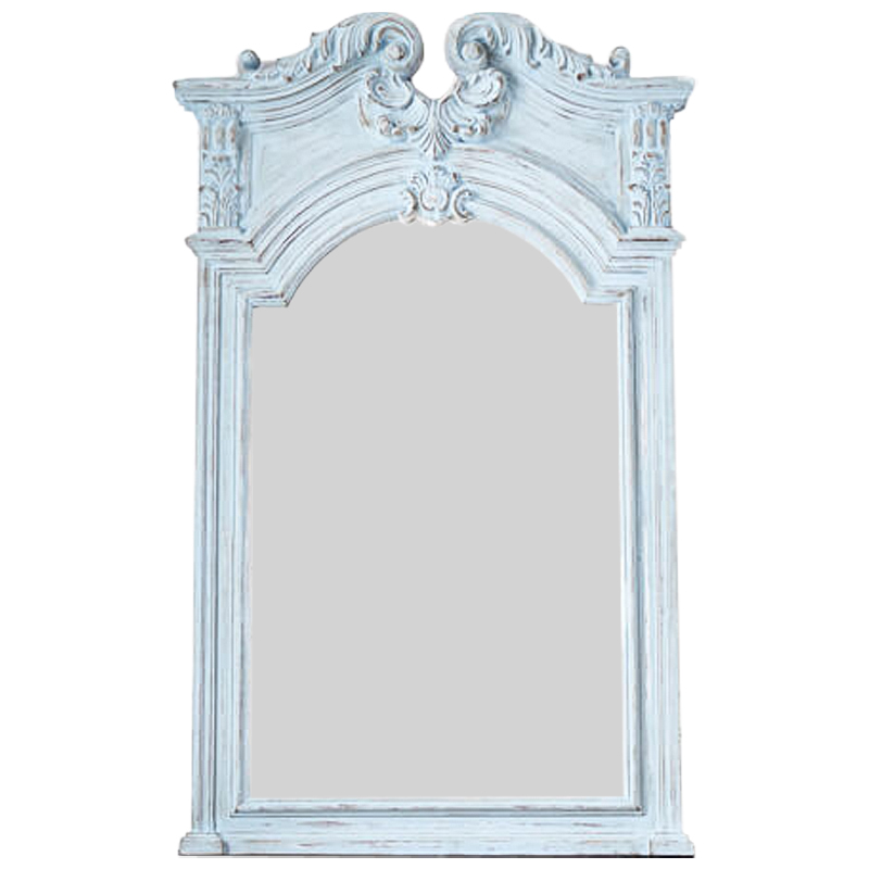 Зеркало Lupescu Mirror Pastel Blue Винтажный голубой в Омске | Loft Concept 