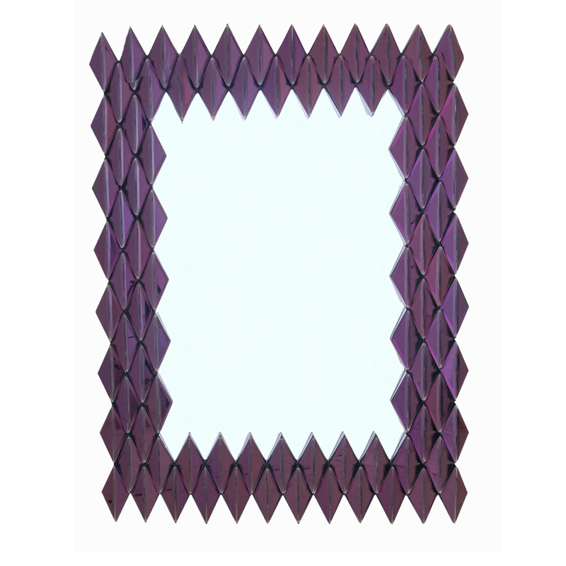 Зеркало Purple Rhombuses Mirror Фиолетовый в Омске | Loft Concept 