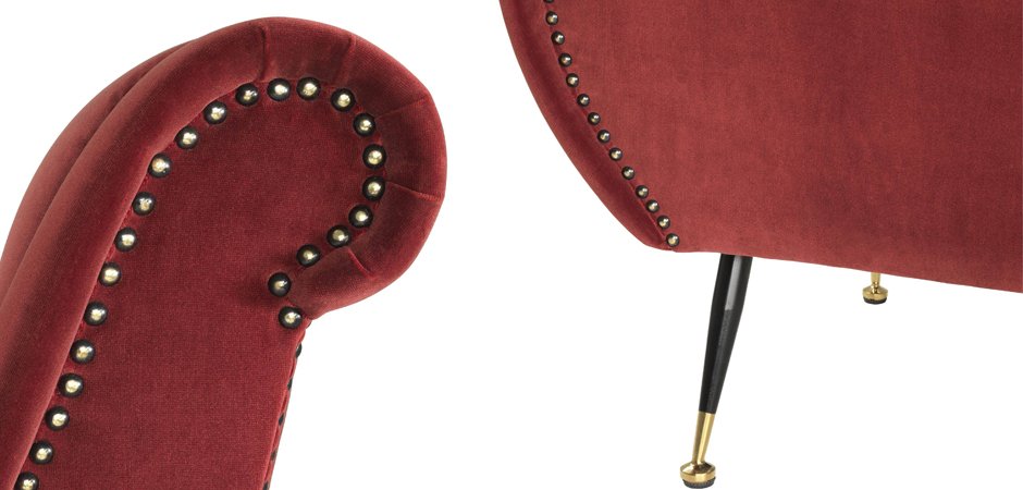 Кресло Eichholtz Chair Giardino Wine Red Кресло Eichholtz Chair Giardino Wine Red - Loft-Concept в Омске