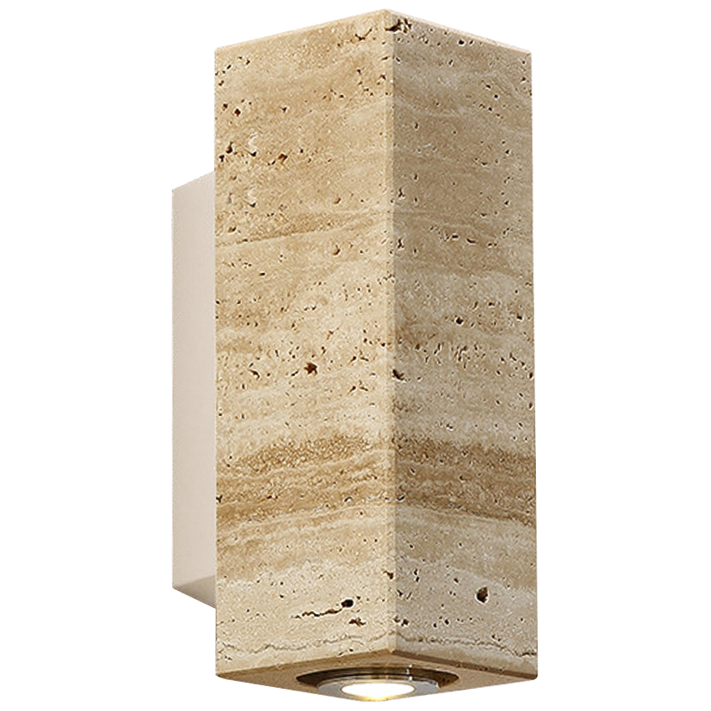 Бра Travertine Spot Wall Lamp Бежевый Песочный Белый в Омске | Loft Concept 