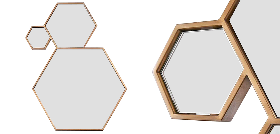 Зеркало Hexagons Mirror Зеркало Hexagons Mirror - Loft-Concept в Омске