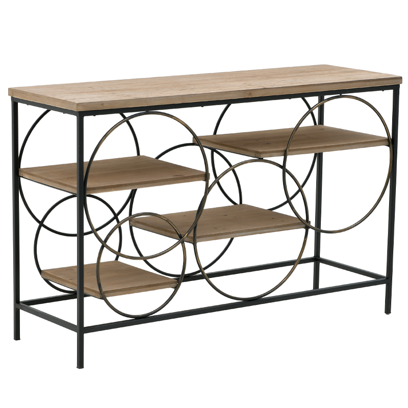 Консоль Circles Loft Console Черный Бежево-серый в Омске | Loft Concept 