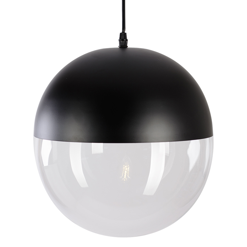 Подвесной светильник pendant lamp SPHERE 1 Черный Прозрачное Стекло в Омске | Loft Concept 