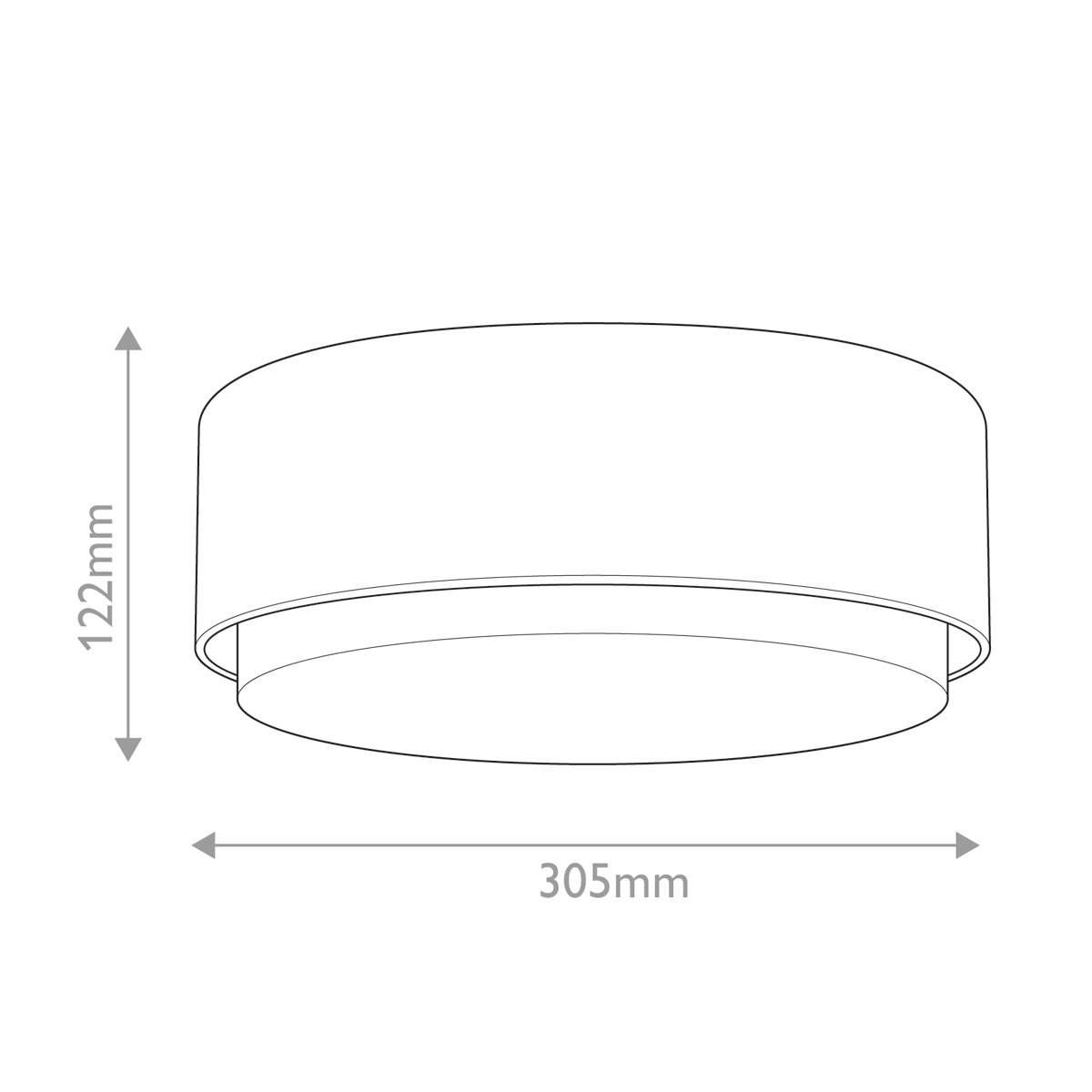 Потолочный светильник круглой формы с белым матовым плафоном Hinkley в Омске