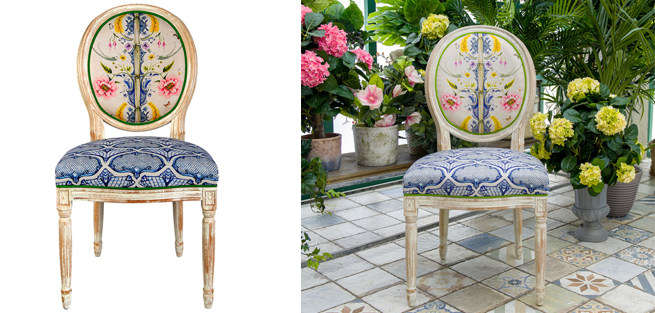 Стул Blue Flower Waltz Stool Стул Blue Flower Waltz Stool - Loft-Concept в Омске