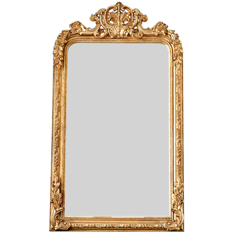 Зеркало Aged Gold Mirror Винтажное Светлое Золото Античное зеркальное стекло в Омске | Loft Concept 