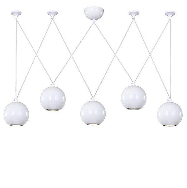 Подвесной светильник Multisphere Pendant White 5  в Омске | Loft Concept 