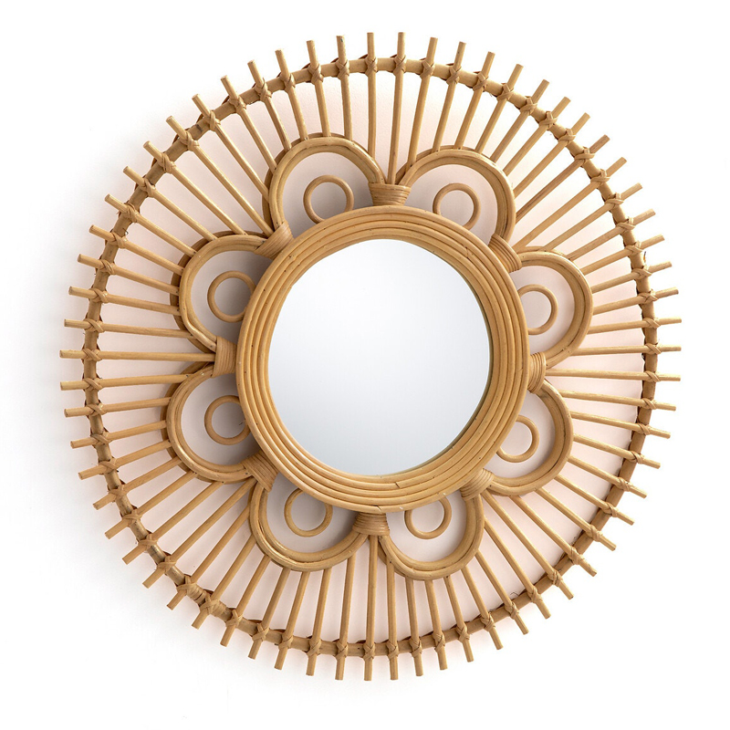 Зеркало Mirror Rattan Round D65  в Омске | Loft Concept 