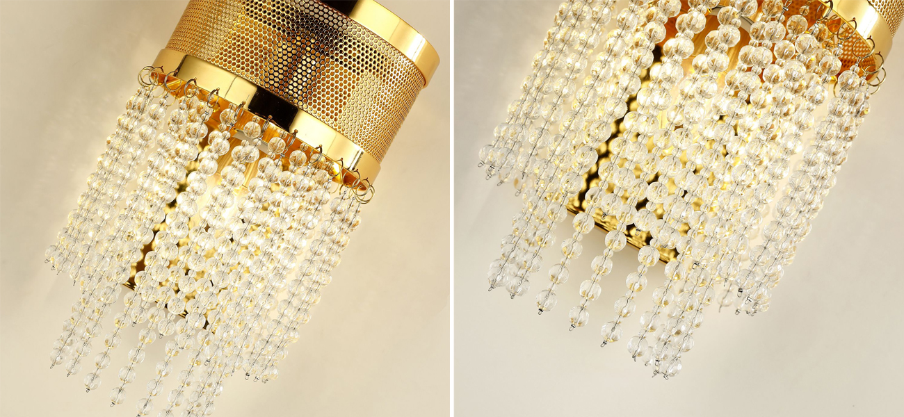 Бра с каскадом из хрустальных бусин Crystal Beads - фото