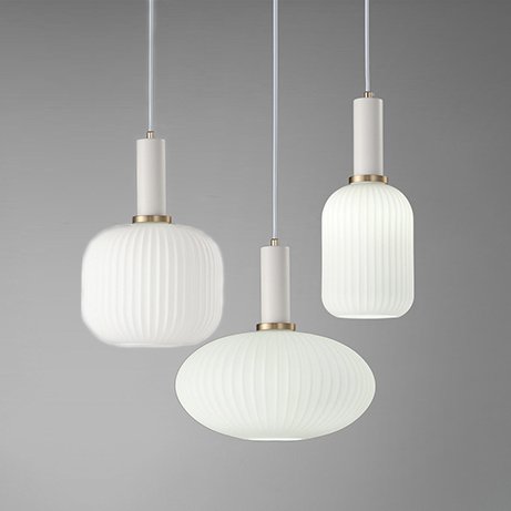 Подвесной светильник Ferm Living chinese lantern White Белый Золотой в Омске | Loft Concept 