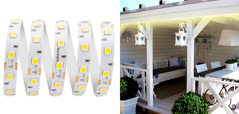Светодиодная влагозащищенная лента 14,4W/m 60LED/m 5050SMD теплый белый 5M Светодиодная влагозащищенная лента 14,4W/m 60LED/m 5050SMD теплый белый 5M - Loft-Concept в Омске