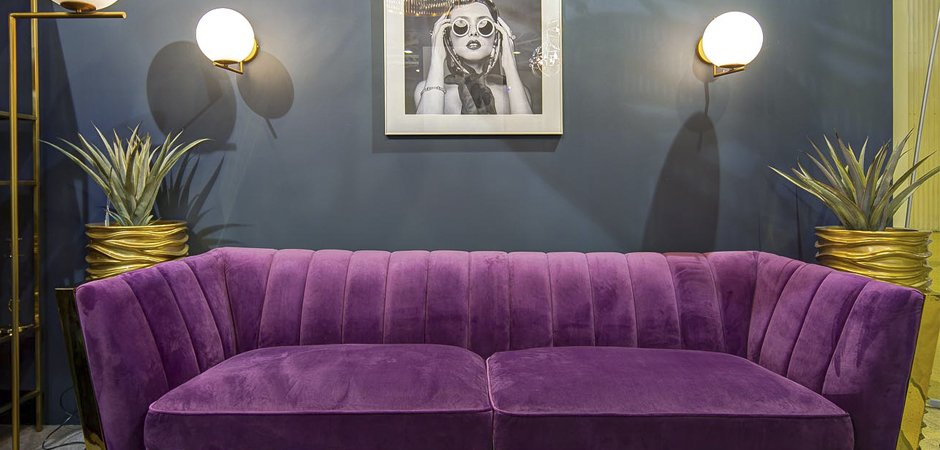 Диван Art Deco Purple Sofa - Loft-Concept в Омске