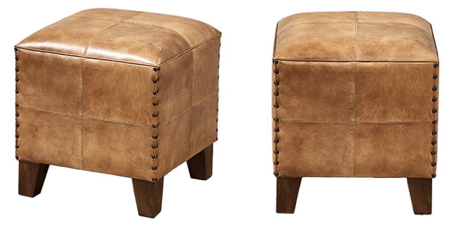 Пуф Leather Cube Puff Пуф Leather Cube Puff - Loft-Concept в Омске