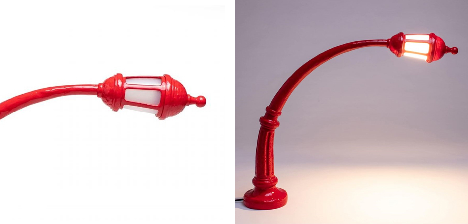 Настольная лампа Seletti Street Lamp Red Настольная лампа Seletti Street Lamp Red - Loft-Concept в Омске