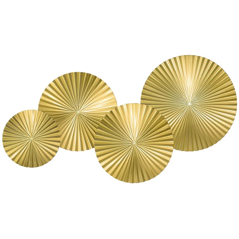 Арт-объект Apollo Gold Wall Plaque Disc 4 Золотой в Омске | Loft Concept 