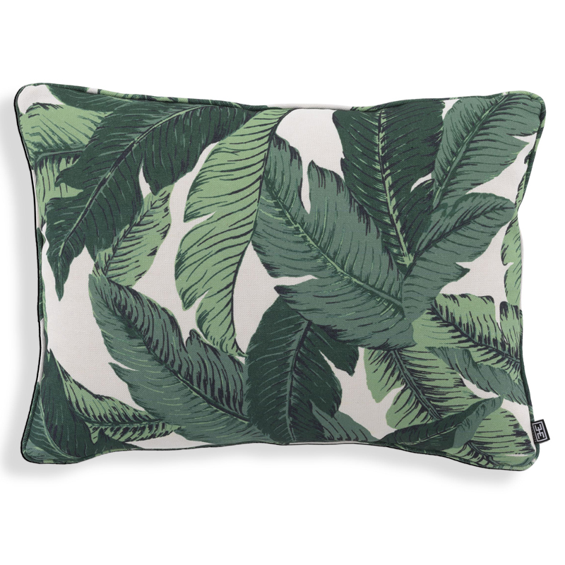 Подушка Eichholtz Pillow Mustique s Белый Зеленый в Омске | Loft Concept 