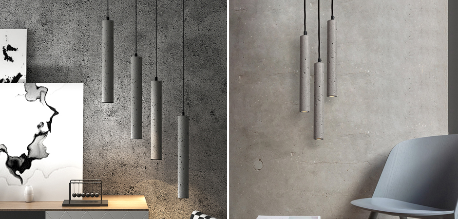Подвесной светильник Concrete Pipe Подвесной светильник Concrete Pipe - Loft-Concept в Омске