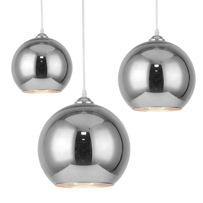 Подвесной светильник SILVER mirror shade modern pendant Хром в Омске | Loft Concept 