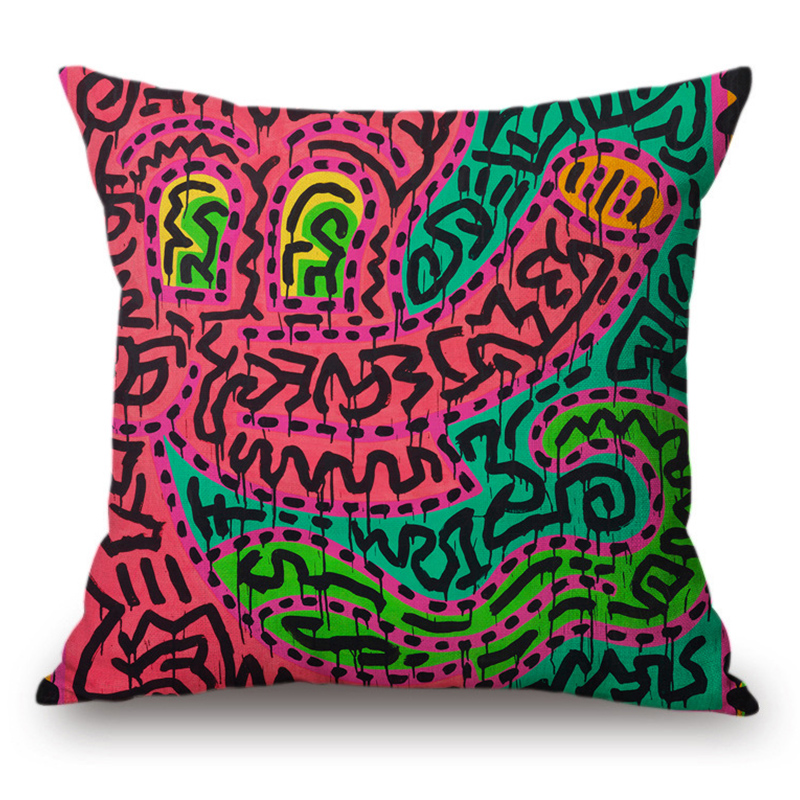 Подушка Keith Haring 15 Мульти в Омске | Loft Concept 