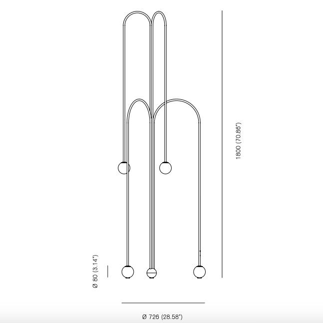 Торшер Michael Anastassiades Fontana Amorosa Crossette в Омске