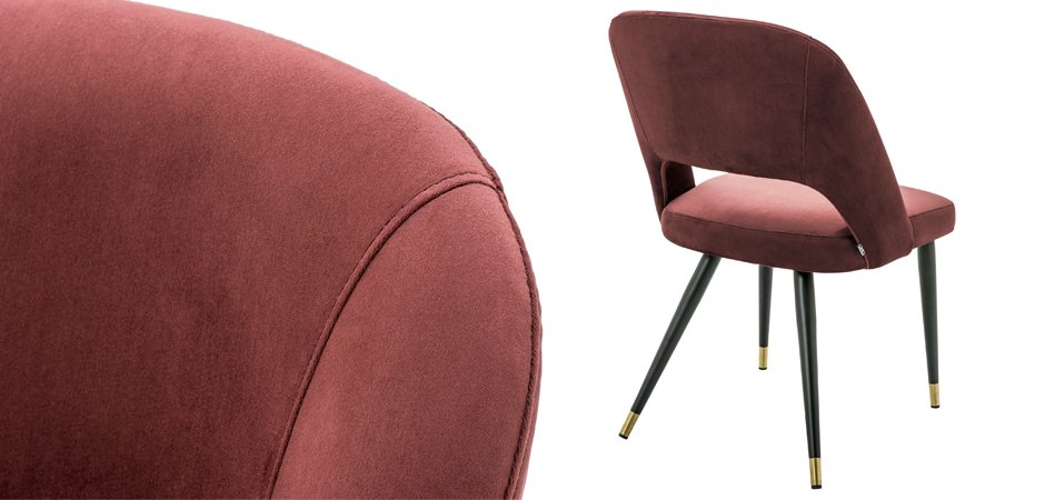 Стул Eichholtz Dining Chair Cipria Bordeaux Стул Eichholtz Dining Chair Cipria Bordeaux - Loft-Concept в Омске