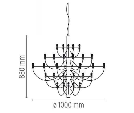 Люстра Flos 2097 50 Brass в Омске