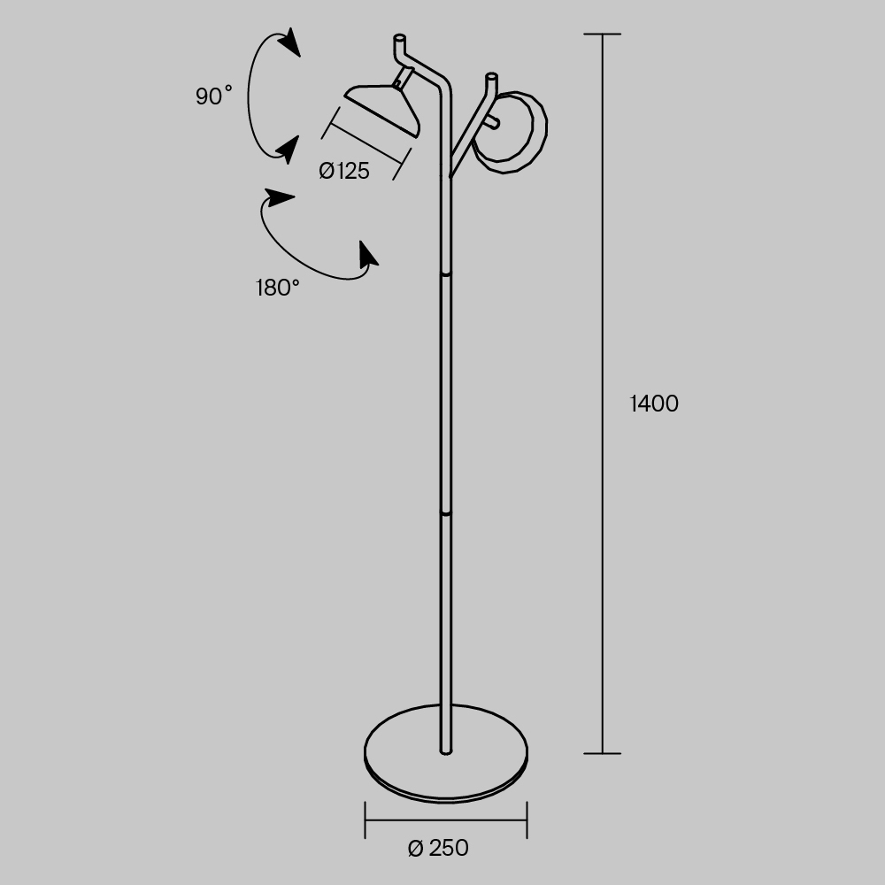 Напольный светильник Combo 3000-6000К 20Вт в Омске