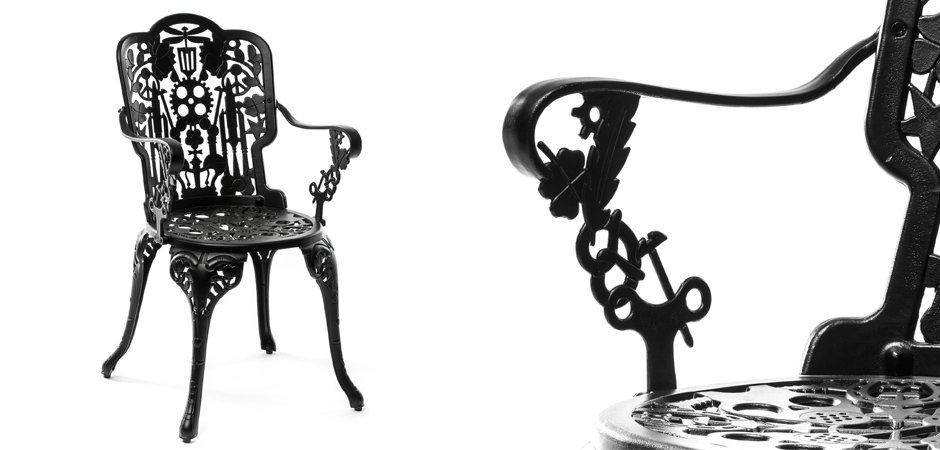 Стул Seletti Industry Collection ALUMINIUM ARMCHAIR – BLACK Стул Seletti Industry Collection ALUMINIUM ARMCHAIR – BLACK - Loft-Concept в Омске