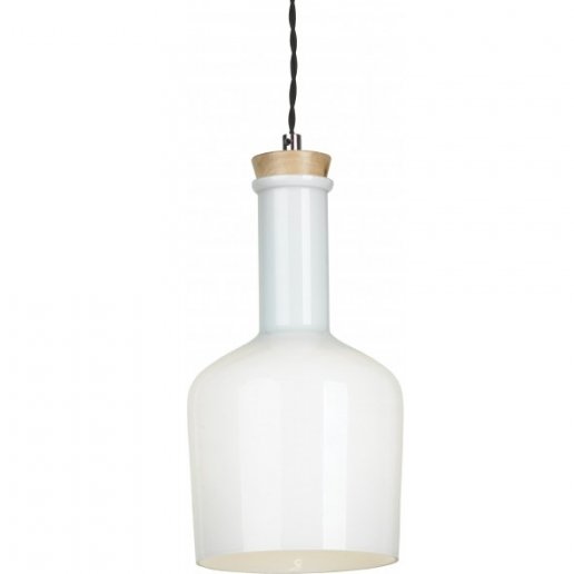 Подвесной светильник Glass Bottle Light 2 Белый в Омске | Loft Concept 