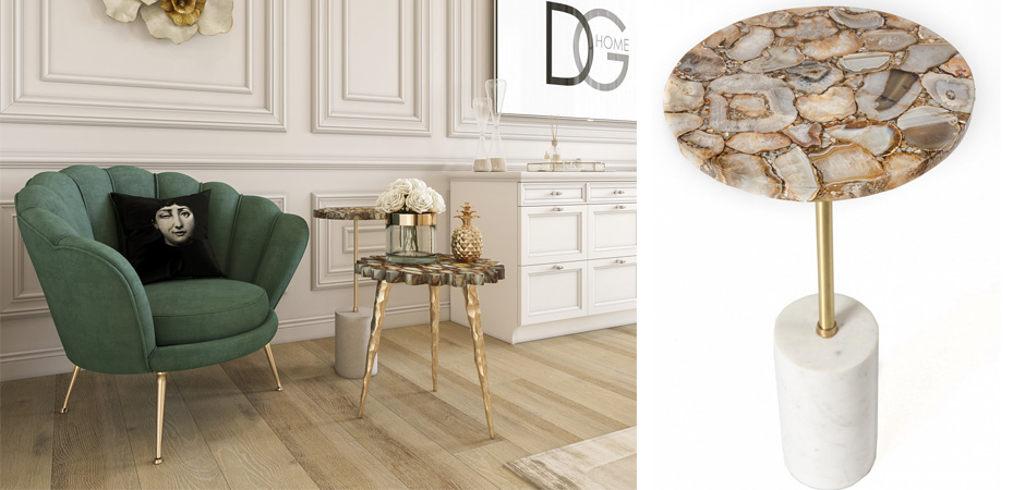 Приставной столик Agate & Marble Приставной столик Agate & Marble - Loft-Concept в Омске