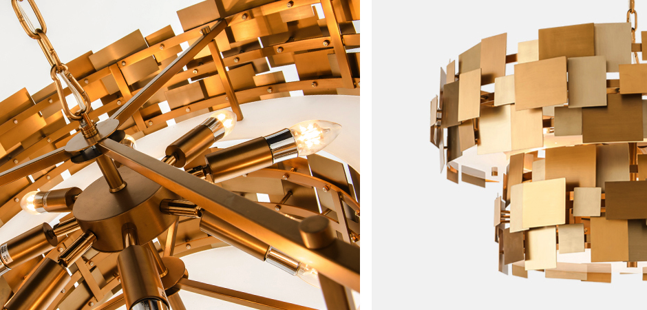 Люстра Gold Plate Chandelier 8 Люстра Gold Plate Chandelier 8 - Loft-Concept в Омске